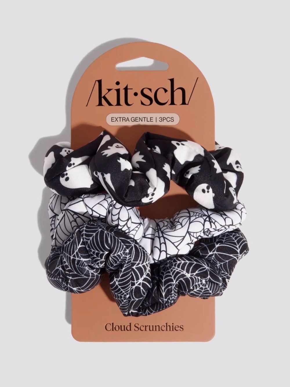 NWT ⚜️🖤⚜️ KITSCH Cloud Scrunchies 3pc Set - Spiderweb